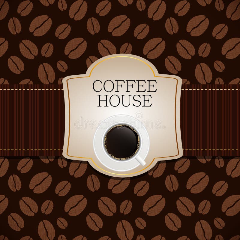 Modelo de menu para casa de café ilustração vetorial ilustração royalty free