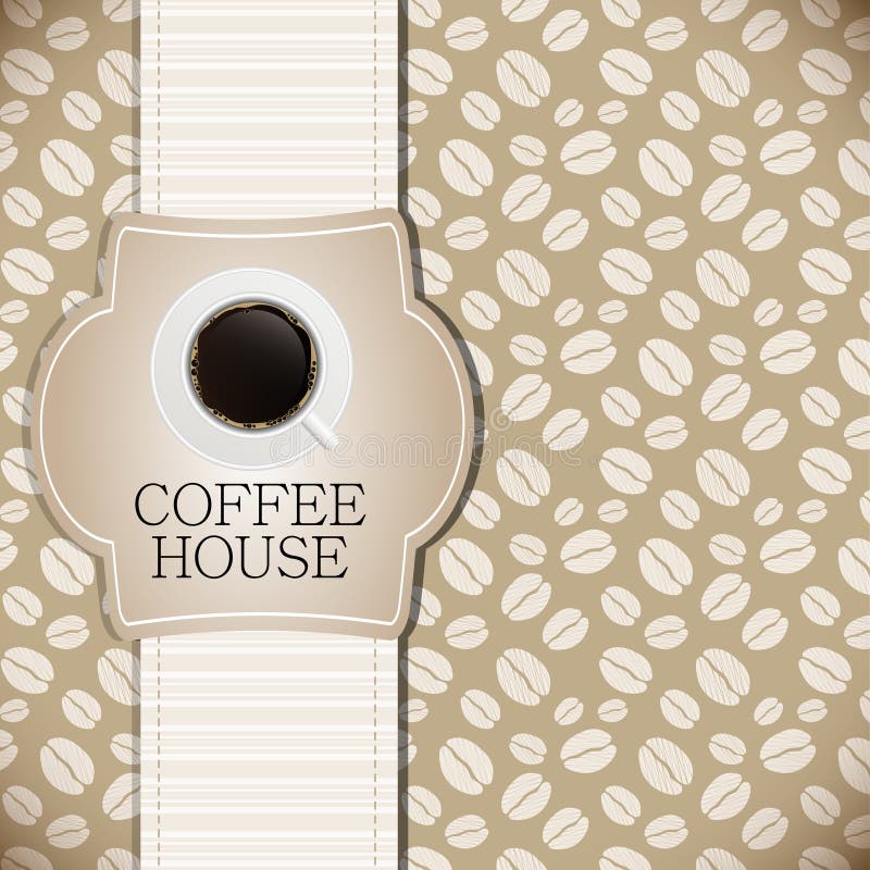 Modelo de menu para café, ilustração vetorial ilustração royalty free