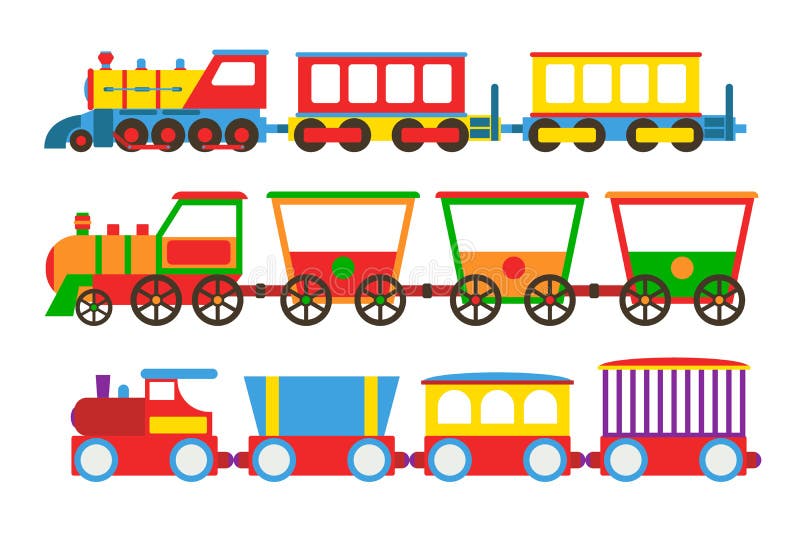 Ilustração do vetor do trem do brinquedo