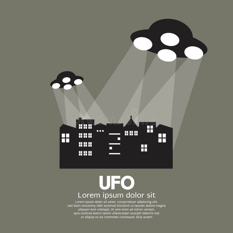 Ilustração do vetor do UFO ilustração do vetor Ilustração do vetor do UFO ilustração do vetor
