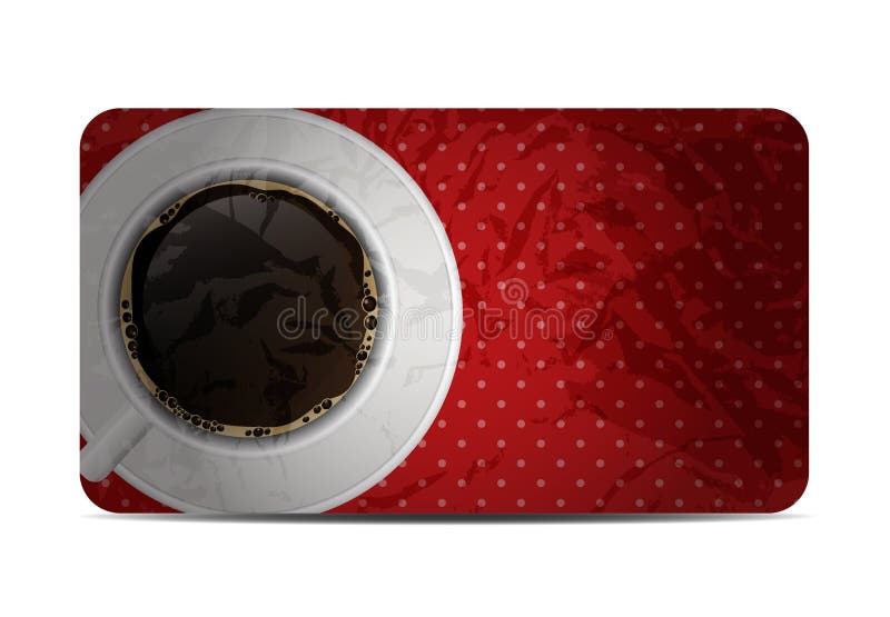 Ilustração do vetor do vale-oferta do café do vintage ilustração royalty free