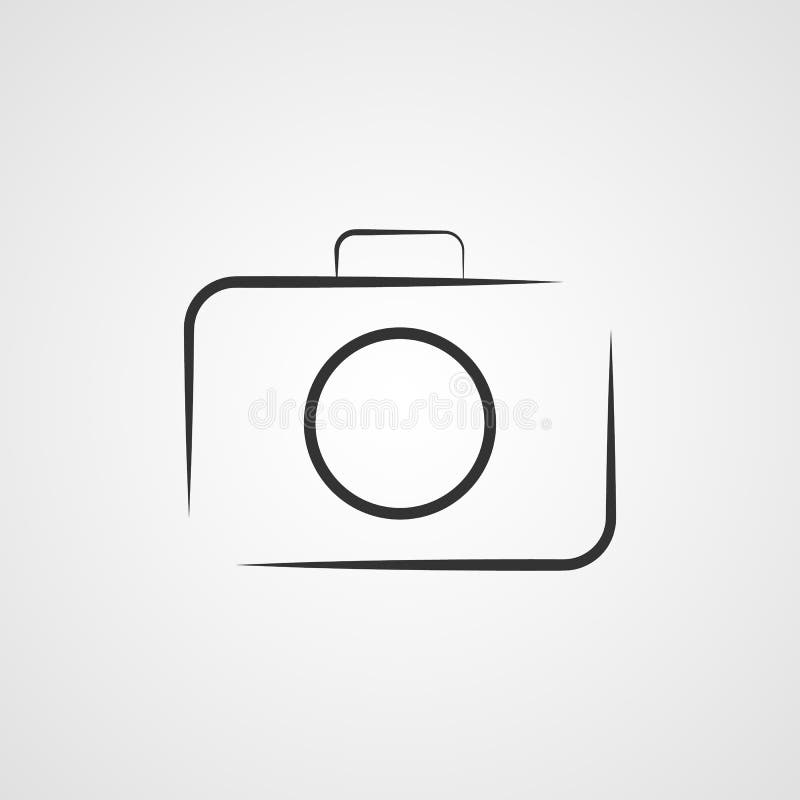 Ilustração do vetor do ícone da câmera Símbolo isolado do pohotocamera Linha conceito da câmera da foto Projeto gráfico do dispos ilustração do vetor Ilustração do vetor do ícone da câmera Símbolo isolado do pohotocamera Linha conceito da câmera da foto Projeto gráfico do dispos ilustração do vetor