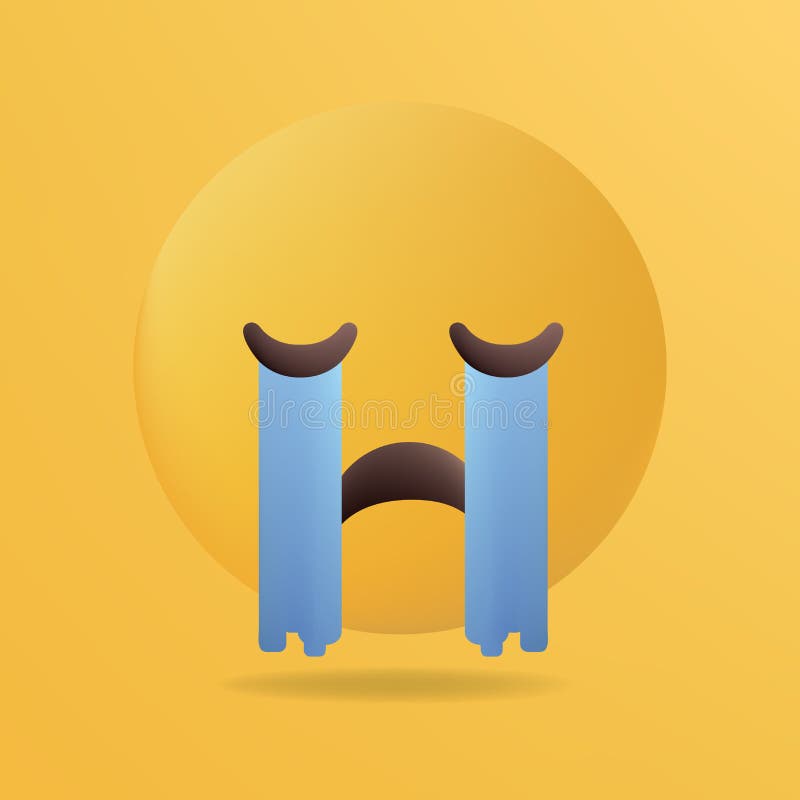 Ilustração do vetor Emoticon da cara de grito ilustração do vetor