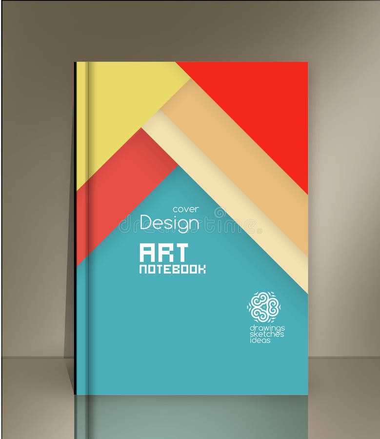 Ilustração vetorial. Modelo de design de materiais ilustração do vetor