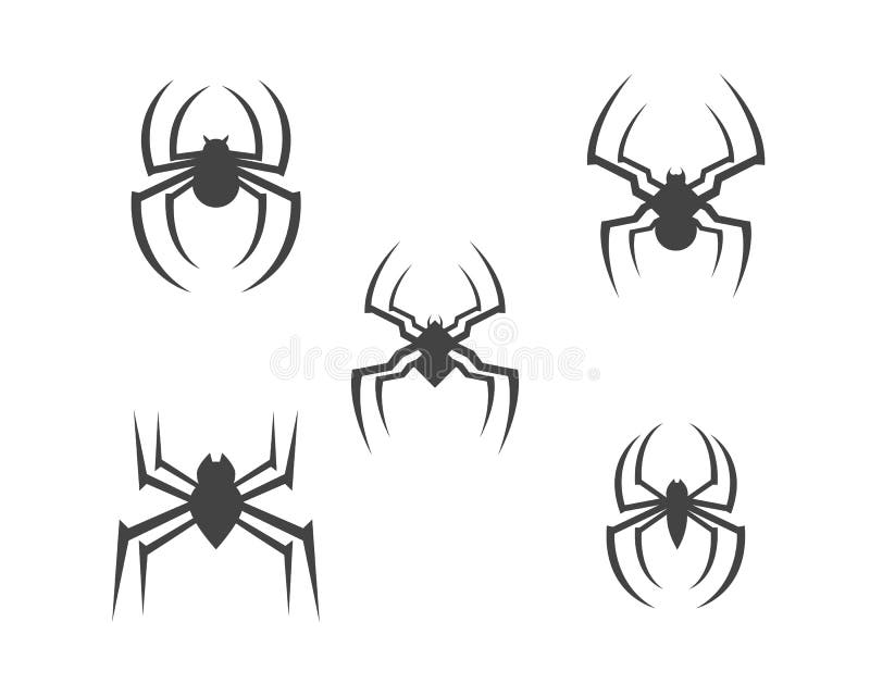 Ilustração do vetor do projeto do logotipo da aranha ilustração do vetor Ilustração do vetor do projeto do logotipo da aranha ilustração do vetor