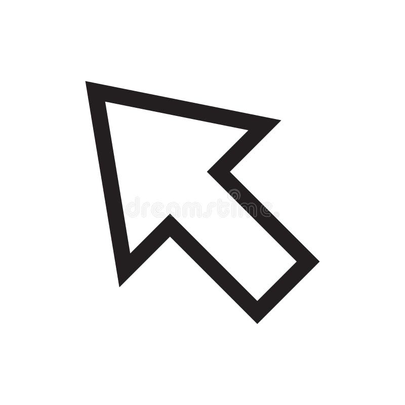 Ilustração do vetor do ícone do cursor Imagens livres dos direitos ilustração royalty free