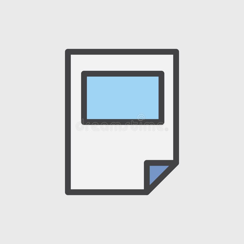 Ilustração do ícone de original de papel ilustração royalty free