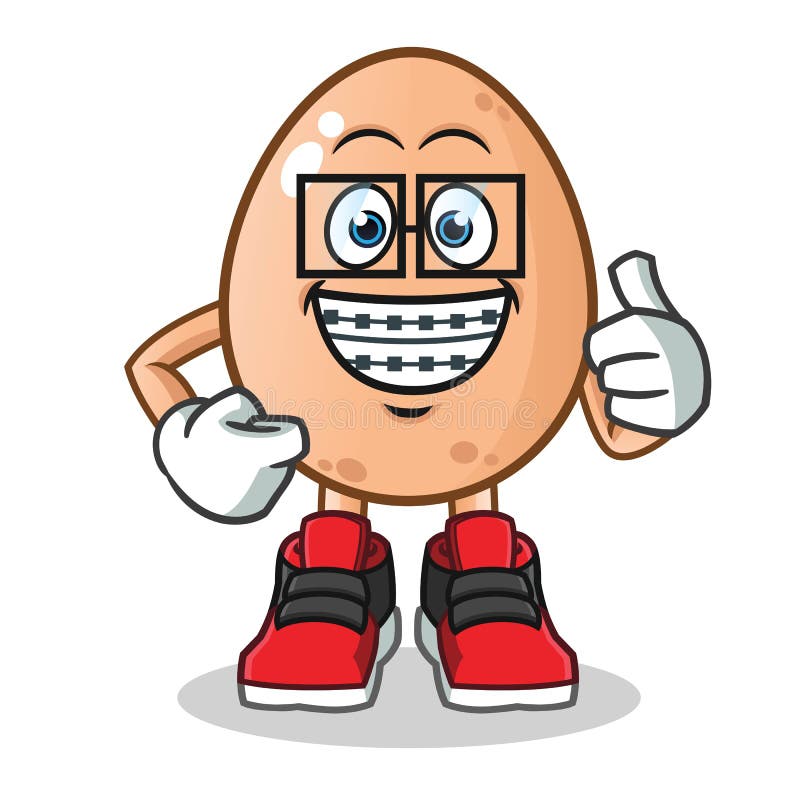 Ilustração dos desenhos animados do vetor da mascote do ovo do totó ilustração royalty free Ilustração dos desenhos animados do vetor da mascote do ovo do totó ilustração royalty free