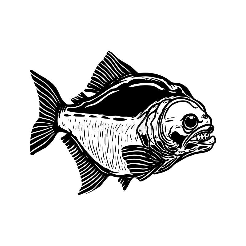 ilustração dos peixes da piranha isolada no fundo branco Projete o elemento para o cartaz, camisa de t, bandeira, emblema ilustração do vetor ilustração dos peixes da piranha isolada no fundo branco Projete o elemento para o cartaz, camisa de t, bandeira, emblema ilustração do vetor