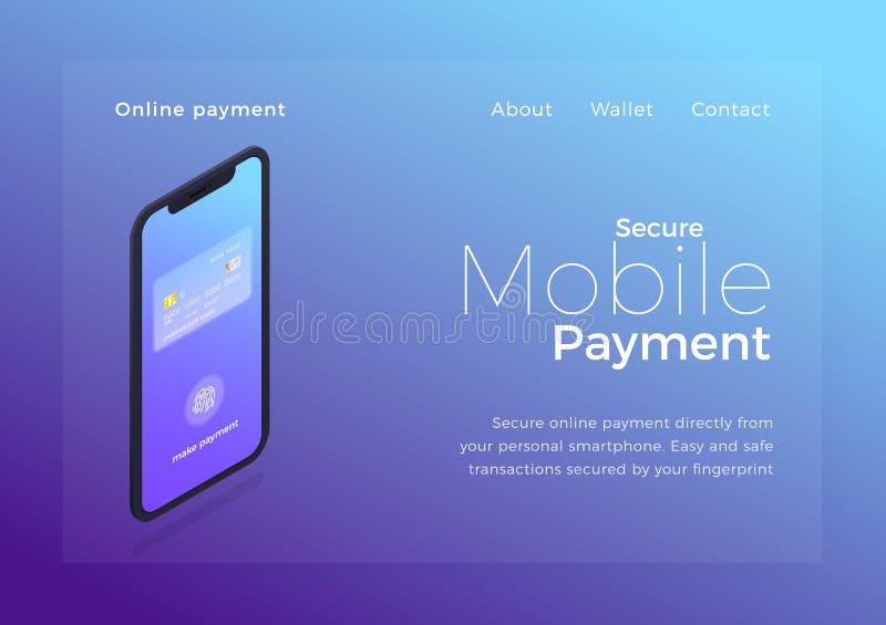 Ilustração isométrica do pagamento móvel Dispositivo de Smartphone com o ui seguro da transação do pagamento da autenticação On-l ilustração do vetor Ilustração isométrica do pagamento móvel Dispositivo de Smartphone com o ui seguro da transação do pagamento da autenticação On-l ilustração do vetor