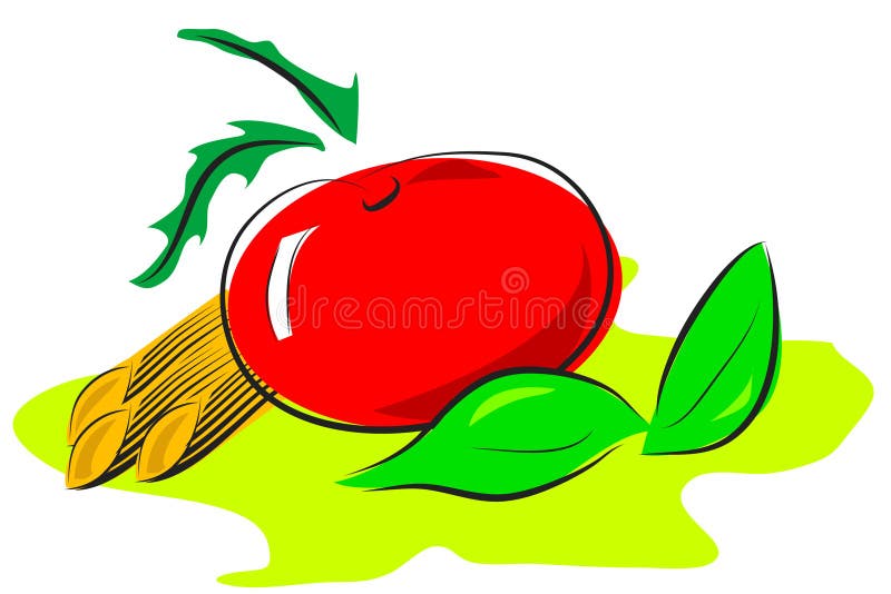 Ilustração italiana do alimento ilustração stock Ilustração italiana do alimento ilustração stock