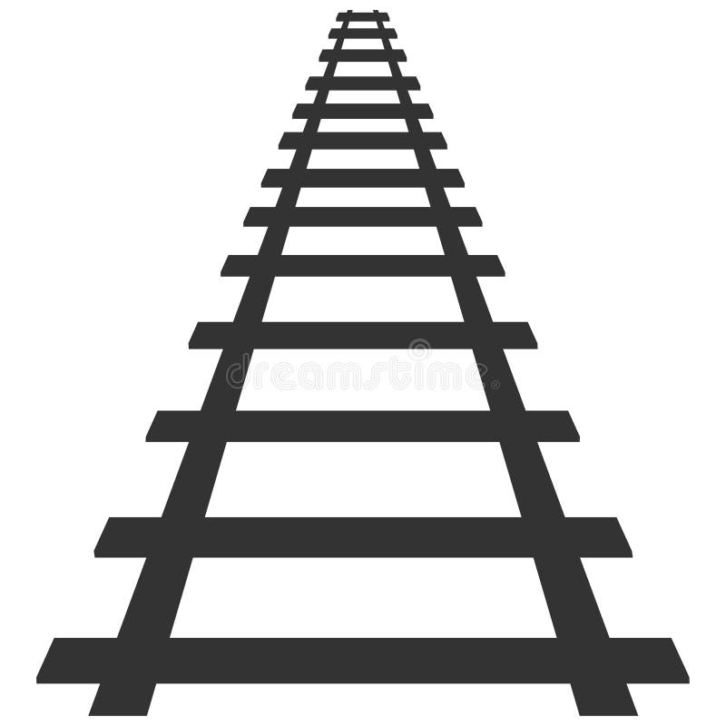 Ilustração locomotiva da rota do trânsito do fundo do transporte de trilho da trilha da silhueta da estrada de ferro