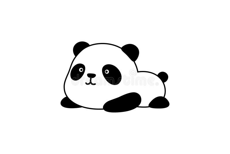 Ilustração/Logo Design do vetor - o urso de panda gigante gordo engraçado bonito dos desenhos animados do bebê/panda da porcelana ilustração royalty free Ilustração/Logo Design do vetor - o urso de panda gigante gordo engraçado bonito dos desenhos animados do bebê/panda da porcelana ilustração royalty free