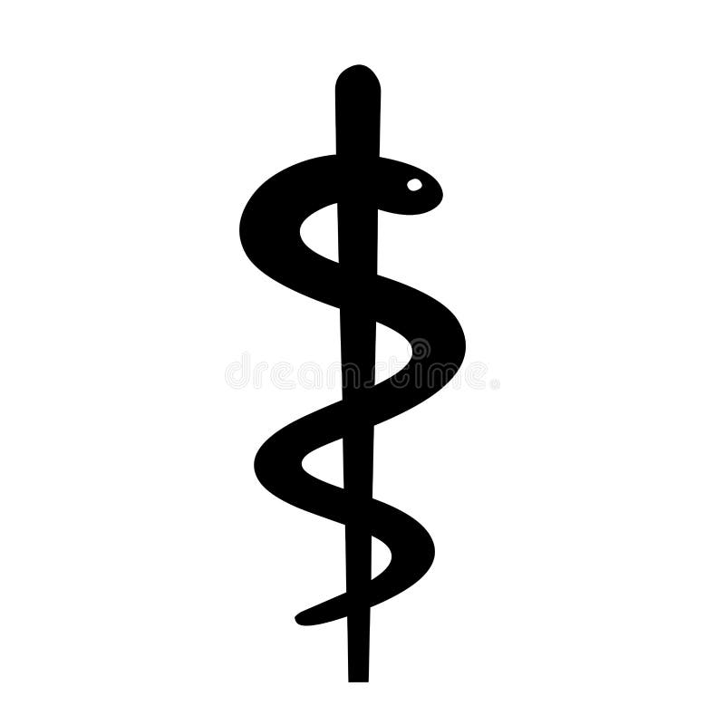 Ilustração médica do símbolo do Caduceus ilustração do vetor Ilustração médica do símbolo do Caduceus ilustração do vetor