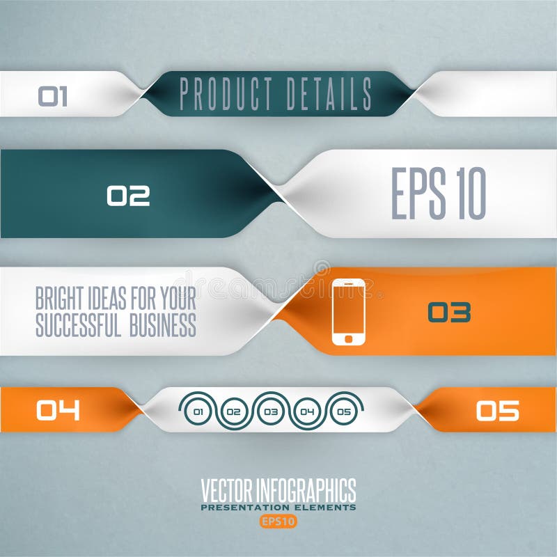 Ilustração de infográficos passo a passo ilustração do vetor
