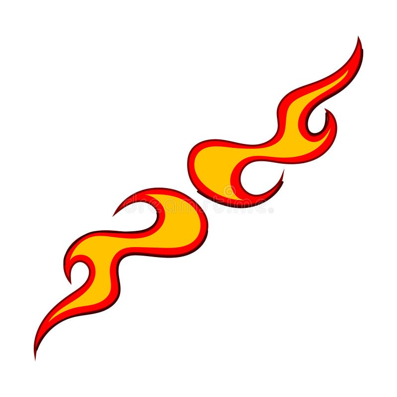 custom flame decal cartoon. paint speed, s stripe, classic graphic custom flame decal sign. isolated symbol vector illustration. custom flame decal cartoon. paint speed, s stripe, classic graphic custom flame decal sign. isolated symbol vector illustration