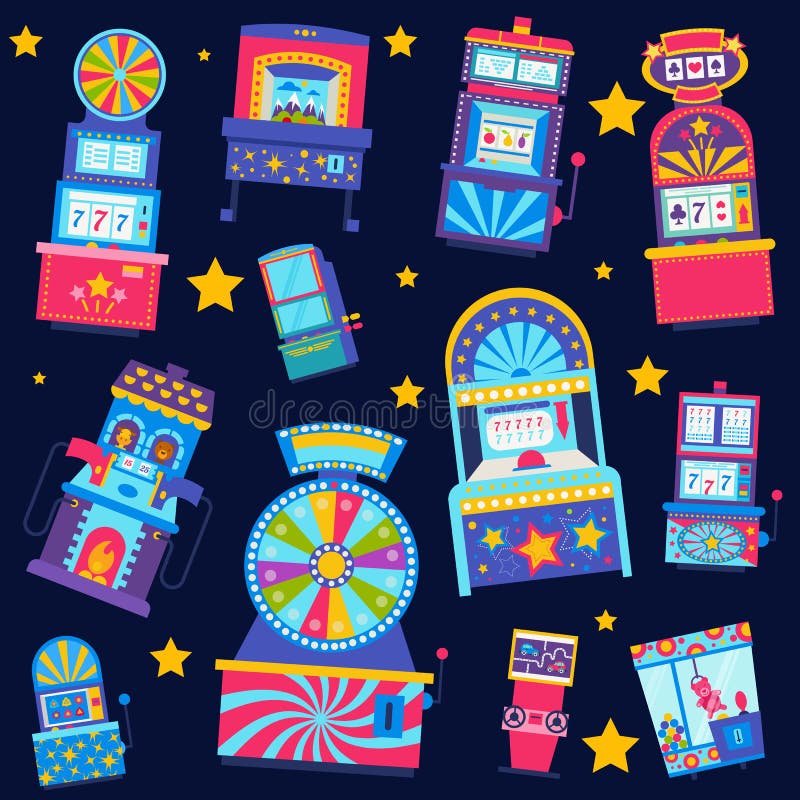 Ilustração sem emenda do vetor do teste padrão do casino Jackpot da vit?ria no slot machine do jogo Construções do casino, máquin ilustração do vetor Ilustração sem emenda do vetor do teste padrão do casino Jackpot da vit?ria no slot machine do jogo Construções do casino, máquin ilustração do vetor