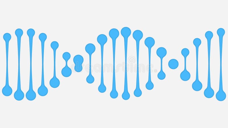 Ilustração simplificada da molécula do ADN ilustração royalty free
