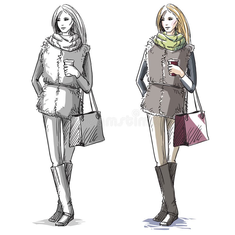Ilustração tirada mão da forma Fôrma da rua ilustração do vetor Ilustração tirada mão da forma Fôrma da rua ilustração do vetor