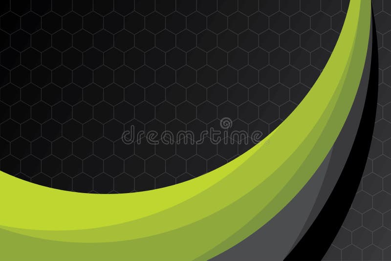 Ilustração verde e preta abstrata do vetor do fundo da curva ilustração do vetor Ilustração verde e preta abstrata do vetor do fundo da curva ilustração do vetor