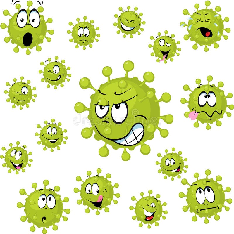 Ilustração vetorial do vírus corona 19