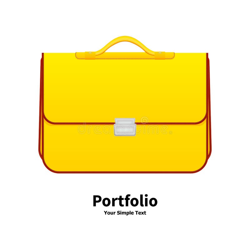 Ilustrație vectorială cu sac galben pentru școală vector illustration