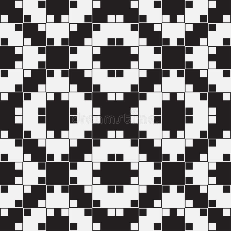 A ilusão ótica preto e branco, Vector o teste padrão sem emenda. ilustração stock A ilusão ótica preto e branco, Vector o teste padrão sem emenda. ilustração stock