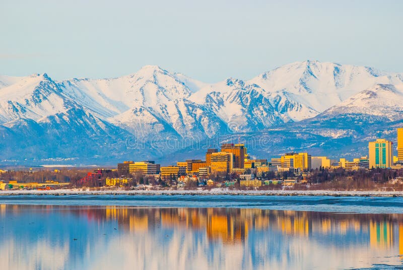 Anchorage-Stadt stockfotos Anchorage-Stadt stockfotos