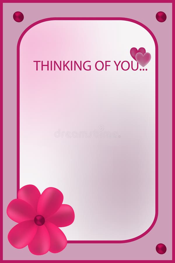 Im thinking of you rose greeting card