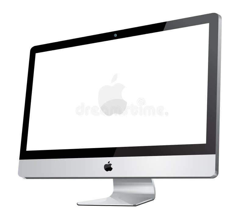 New imac apple on white backgroun. New imac apple on white backgroun