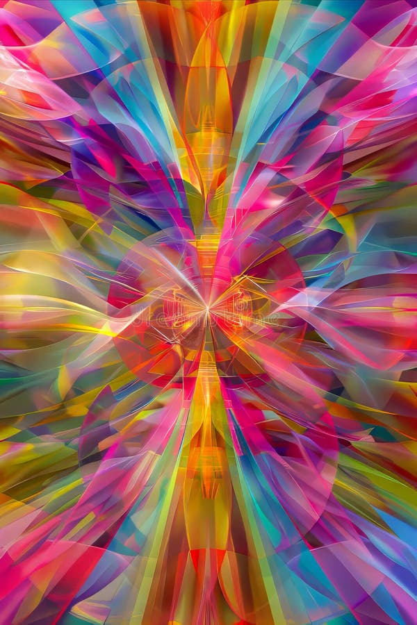 Image abstraite colorée d'un papillon image stock