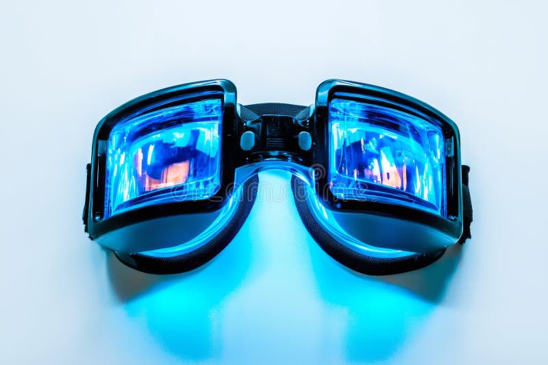 In this image, advanced low light vision goggles are showcased against a pristine background, which illustrates cutting royalty free stock photo