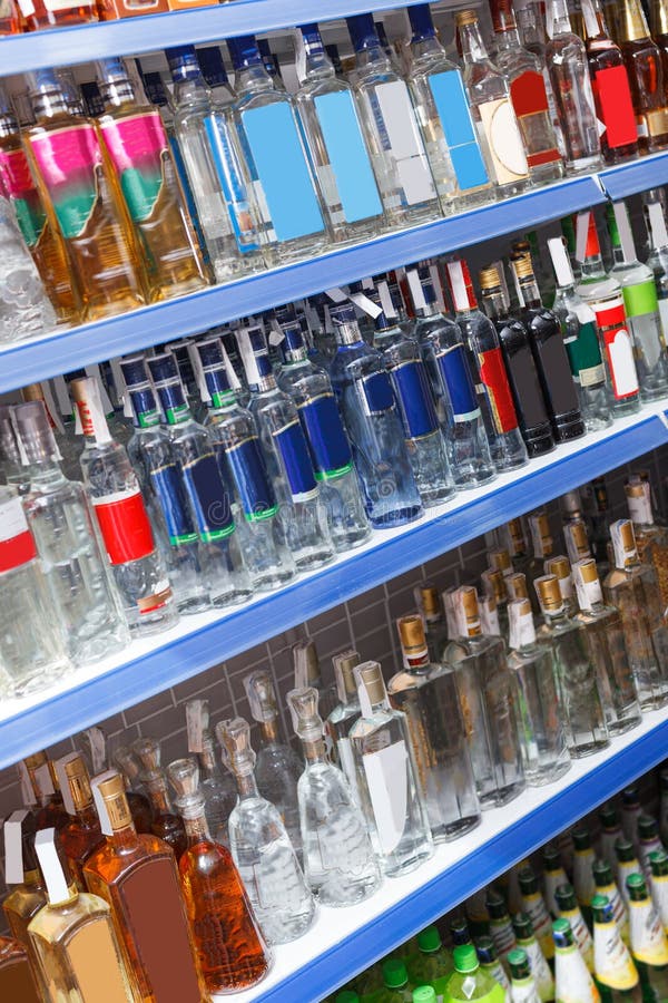 Image of Assorted Bottled Alcohol Drink Stock Image Image of cheaper