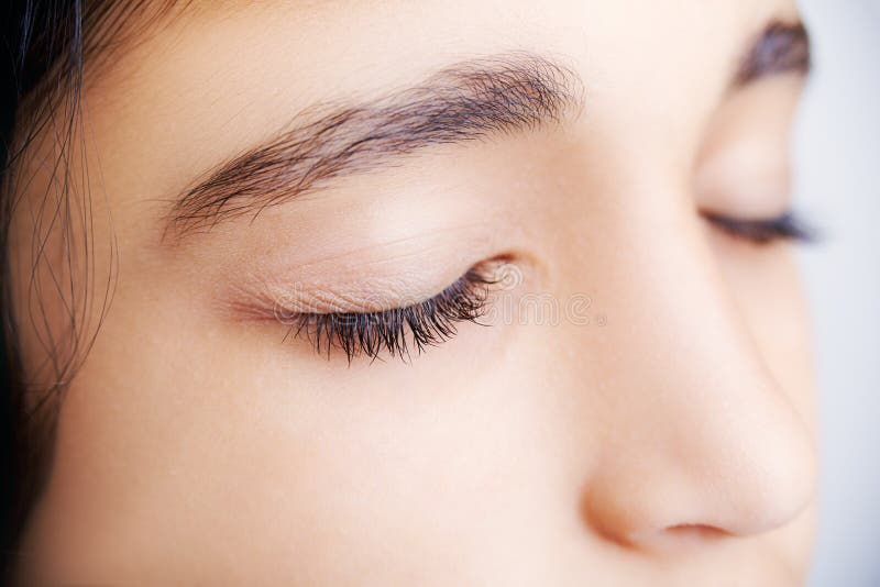 Image of a beautiful girl with her eyes closed royalty free stock image Image of a beautiful girl with her eyes closed royalty free stock image