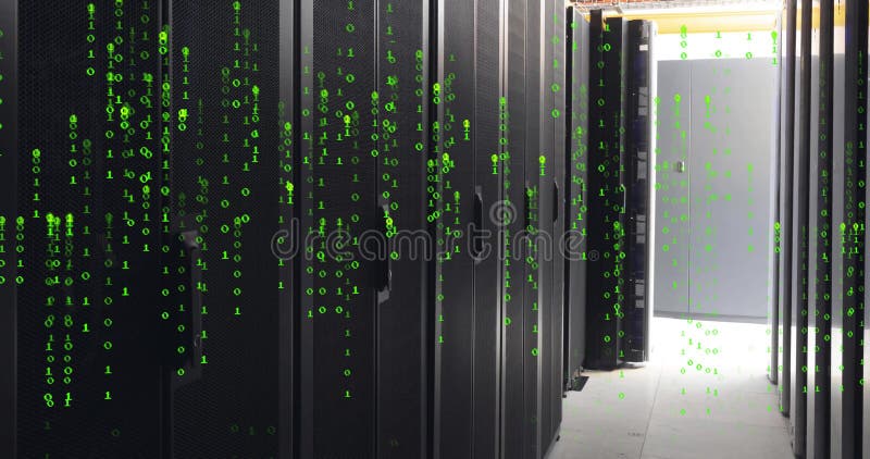 Image of binary coding data processing over computer servers. Global finance, business, connections, computing and data processing concept digitally generated image. Digitalization coding programming computer science stock images, royalty-free photos and pictures