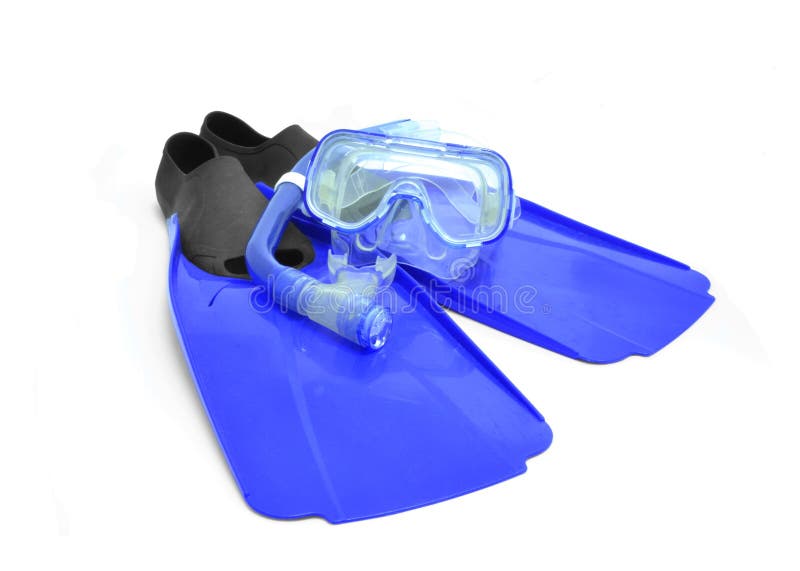 Diving Goggles, Snorkel and Flippers Stock Image Image of relaxation