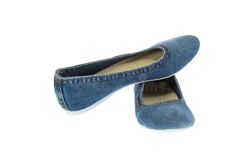 Image of blue jeans women fashion slippers