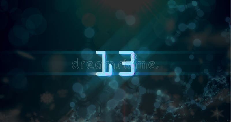 Thirteen digital number 13 stock vector. Illustration of symbol