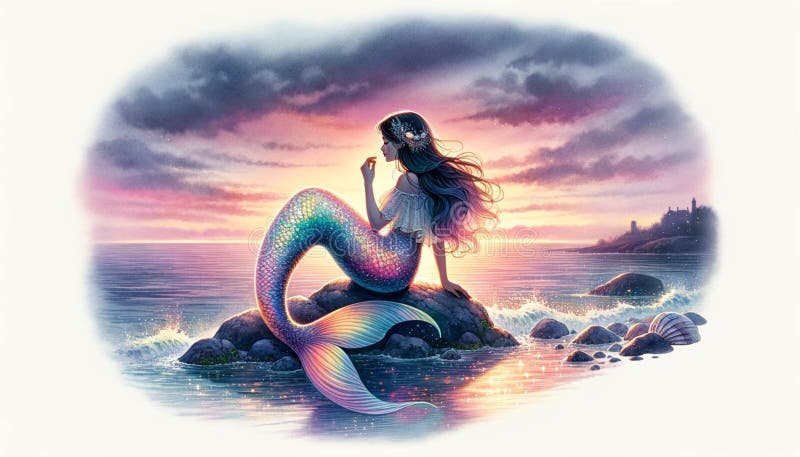 Seated Mermaid Stock Illustrations – 17 Seated Mermaid Stock Illustrations,  Vectors & Clipart - Dreamstime