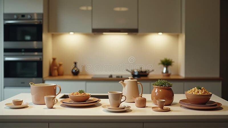 Serenity Kitchen Symphony vector illustration