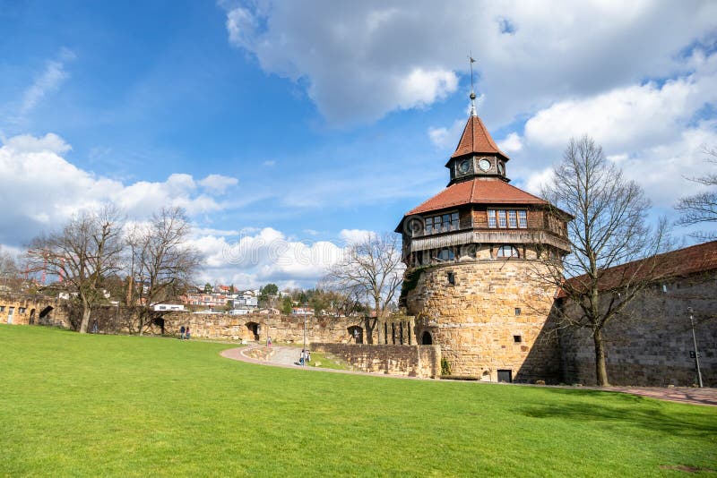 Castle Tower of Esslingen Stuttgart Germany Stock Image Image of