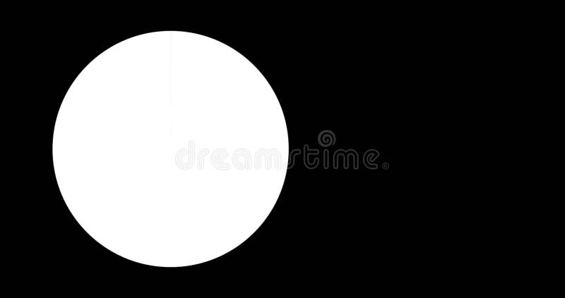 Image of Circle Icon on Black Background with Copy Space Stock