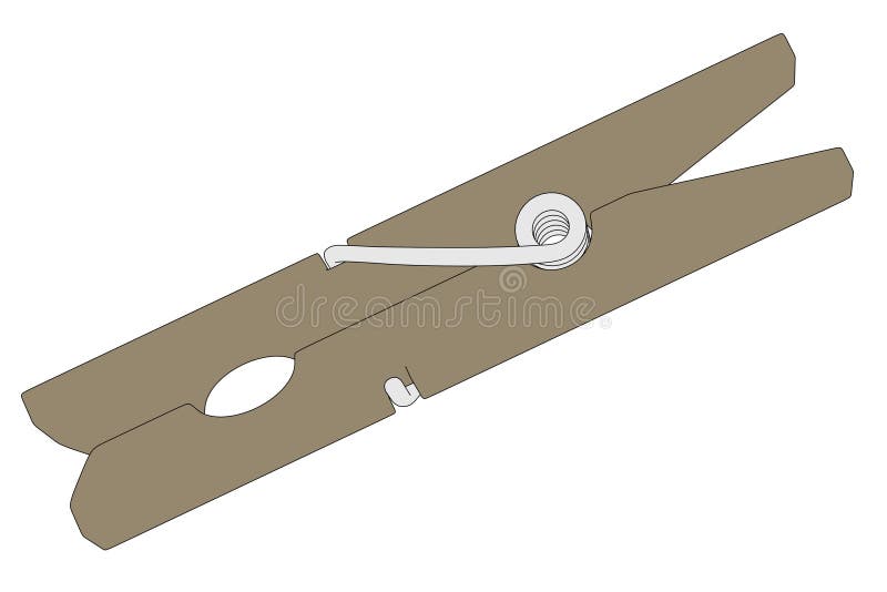 Image of clothes peg stock illustration. Illustration of clothes 37048469
