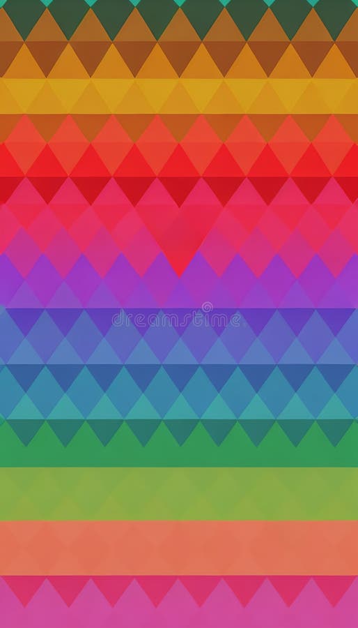 An image of a colorful geometric pattern. AI-Generative royalty free illustration