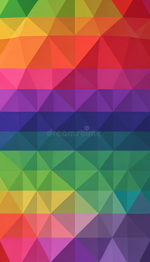 An image of a colorful geometric pattern. AI-Generative royalty free illustration