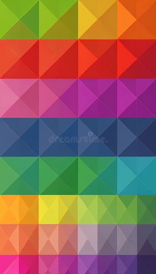 An image of a colorful geometric pattern. AI-Generative royalty free illustration