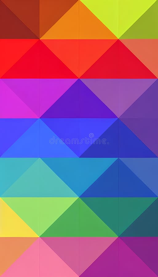 An image of a colorful geometric pattern. AI-Generative royalty free illustration