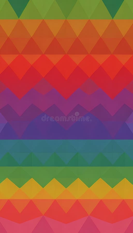 An image of a colorful geometric pattern. AI-Generative royalty free illustration