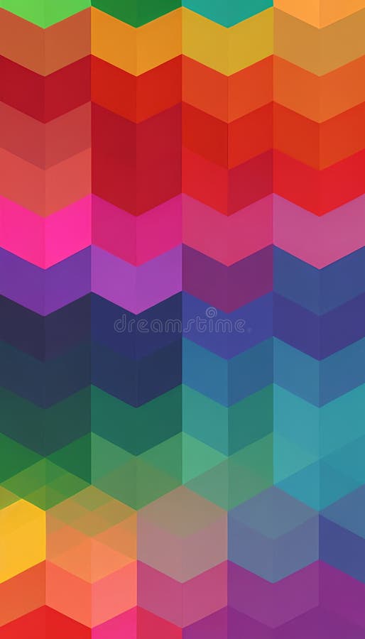 An image of a colorful geometric pattern. AI-Generative vector illustration