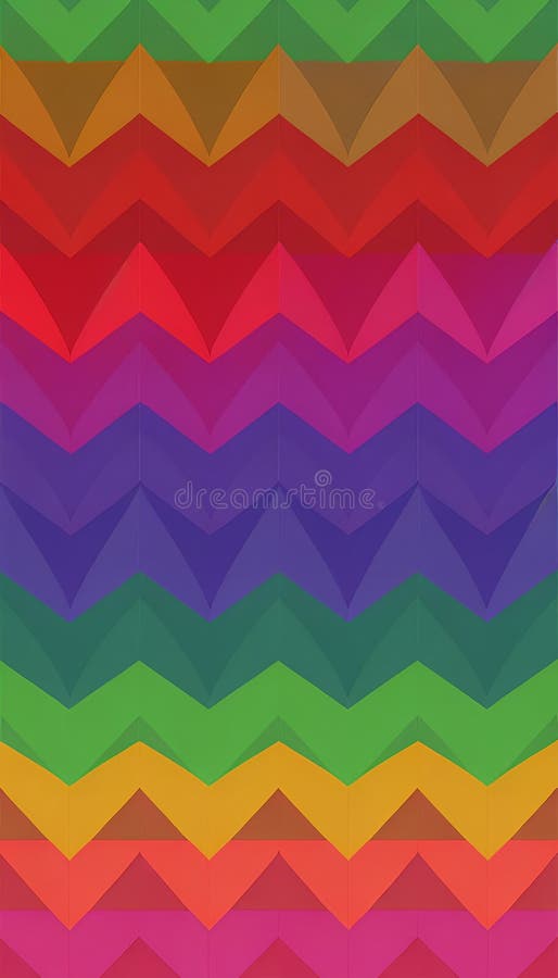 An image of a colorful geometric pattern. AI-Generative stock illustration